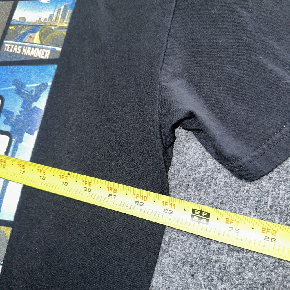 Custom Houston Texas Hammer GTA Graphic Tee I-610 Size XL Black Rockstar Parody - Picture 6 of 8